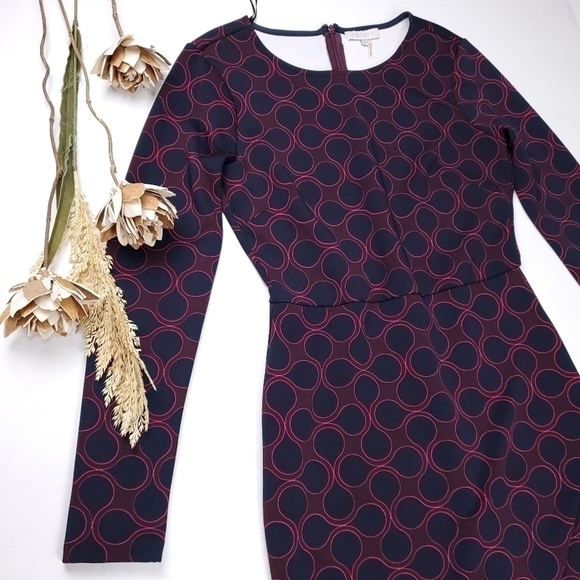 Revolve 1. STATE Pink Navy Bottom Wrap Dress Sz S - Picture 9 of 11